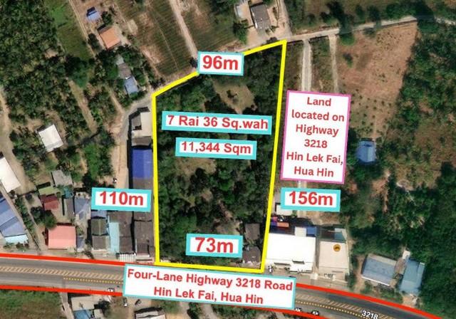 พื้นที่ดิน ที่ดิน หินเหล็กไฟ หัวหิน ประจวบคีรีขันธ์ 17500000 บ. ใกล้ ห่างจากสี่แยกบายพาสหัวหิน สามารถเชื่อมไปถนนชะอำ-ปรา 1