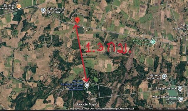 ขายที่ดินเปล่า 2ไร่1งาน58ตรว. ลดเหลือ900,000บ. ติดถนนทางหลวง ทำเลธุรกิจ รีสอร์ท สาธารณุปโภค ใกล้วัดพระพุทธบาทภูแฝด ต.นาเ 7