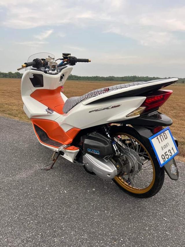 Honda pcx ขาวส้ม 5