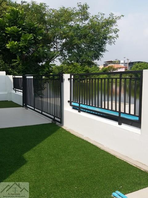 ขายบ้านเดี่ยวสไตล์โมเดิร์นย่านเลียบด่วน 61 ตรว. หมู่บ้านมณียา ถนนประดิษฐ์มนูธรรม หลังบ้าน วิวบึงน้ำ มุมพักผ่อนส่วนตัวท่า 4