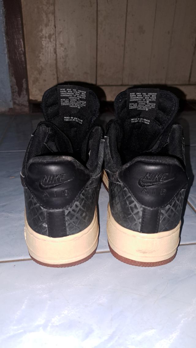 Nike Air Force 1 Lows Premium Black/Grey Croc Gum Sneakers size US 8.5 รูปย่อยที่ 3