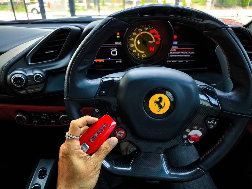 2017 FERRARI 488 GTB สี Rosso Corsa รหัส KPV53 2