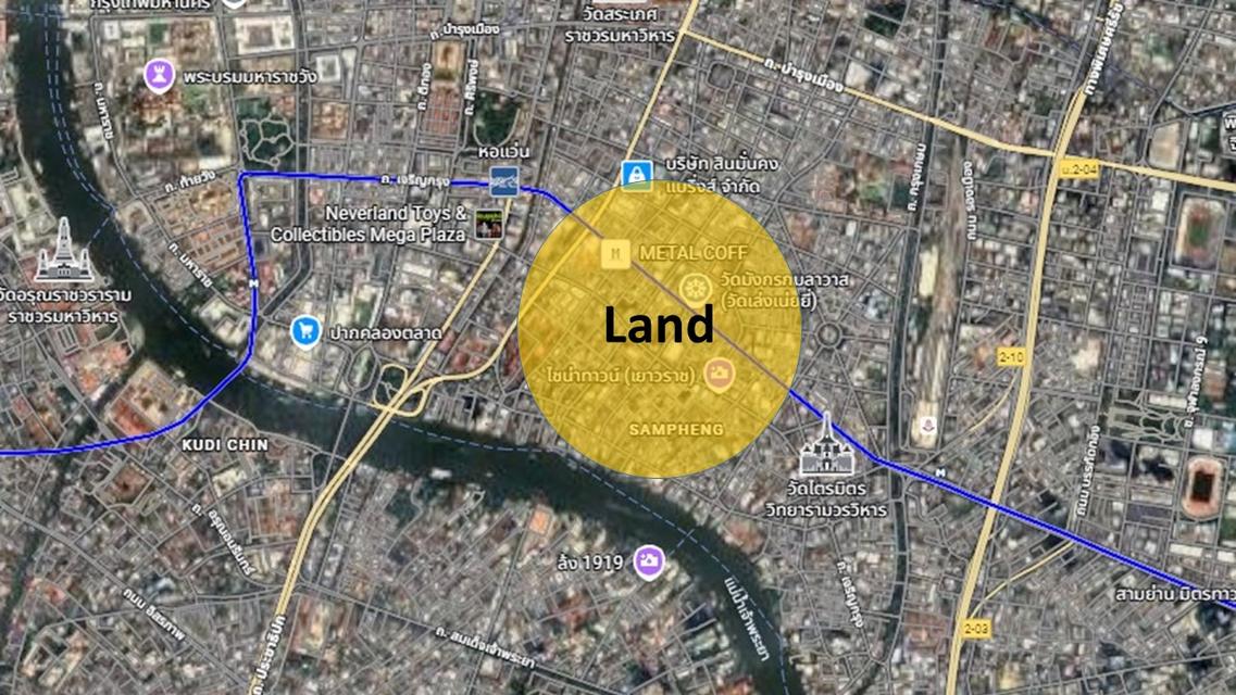 ขายที่ดินพร้อมสิ่งปลูกสร้าง ติดถนนมหาจักร ใจกลางสำเพ็งและเยาวราช ใกล้ MRT วัดมังกร 4