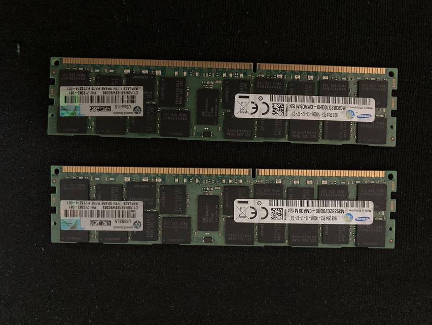 ขายแรม Sever 16 GB Bus 1600 Sumsung  2 ตัว