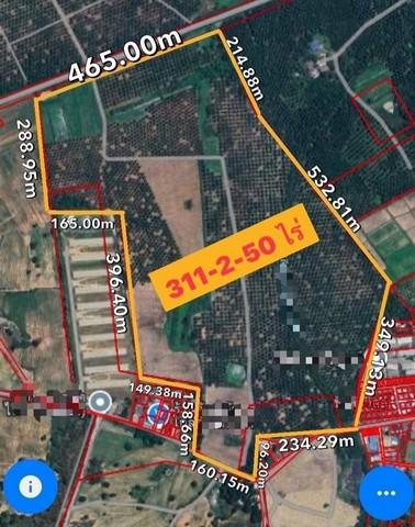 ขายที่ดินคลองกิ่วบ้านบึงชลบุรี บนเนื้อที่ 311-2-50 ไร่ ผังเมืองสีเหลือง 1