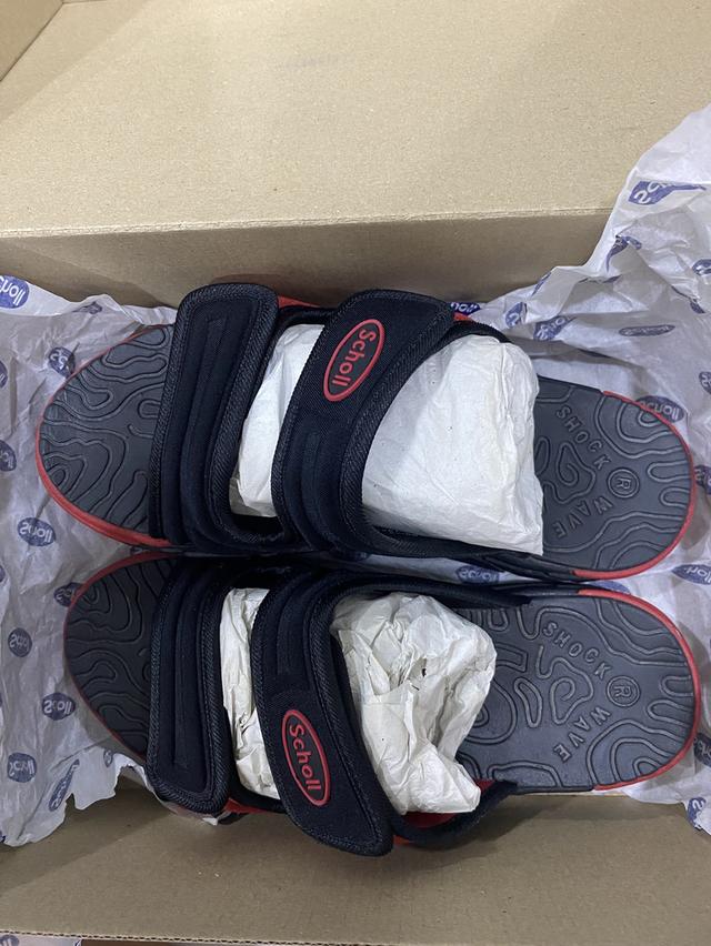 รองเท้า Scholl รุ่น Cyclone สีดำแดง