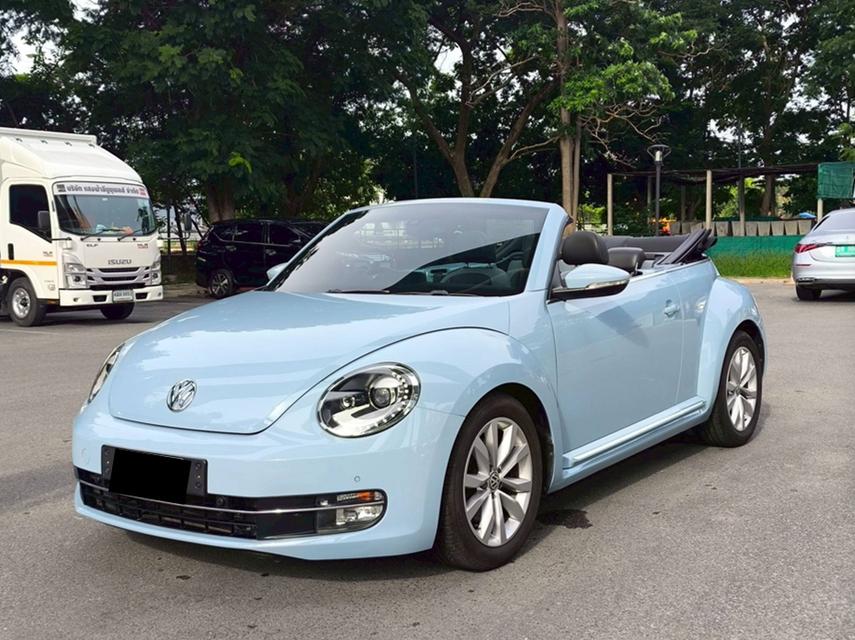 รถเข้าใหม่! VOLKSWAGEN BEETLE 1.4 TSI CABRIOLET ปี 2013 (แท้) สีฟ้า Denim Blue