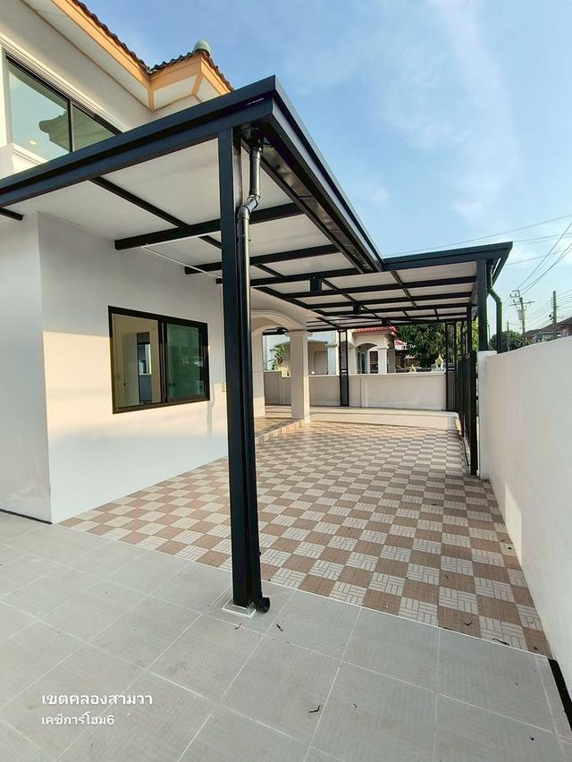 บ้านเดี่ยวมีนบุรี  คลองสามวา  นิมิตใหม่  หมู่บ้านเคซีการ์เด้นโฮม 6 บ้าน 4 ห้องนอน มีห้องนอนชั้นล่าง นัดชมบ้าน 085-318-6868 คุณวา 3