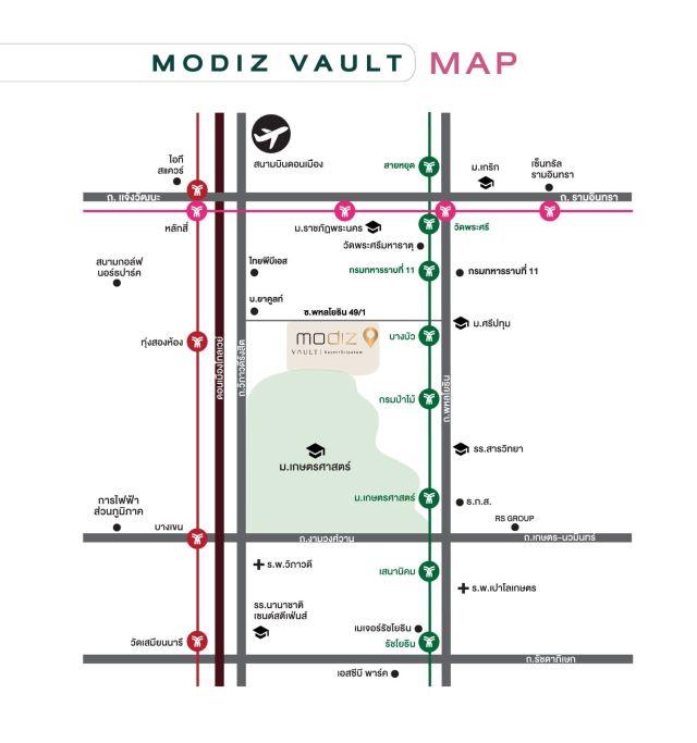 CM04185 ขายดาวน์ คอนโด โมดิซ วอลท์ เกษตร-ศรีปทุม Modiz Vault Kaset Sripatum ซอยพหลโยธิน 49/1 5