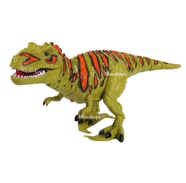 DINOSAUR EPOCH ไดโนเสาร์สายพันธุ์กินเนื้อ ใส่ถ่านเดินได้ มีไฟมีเสียง สีสันสวยงาม