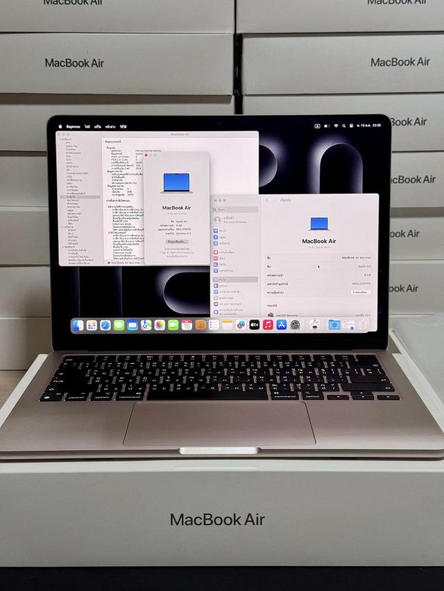 MacBook Air M3 8/256GB ประกัน1ปี ศูนย์ไทย ครบกล่อง 1