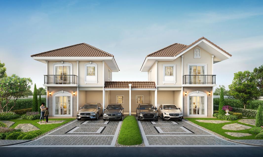 บ้านเดี่ยว บ้านแฝด โครงการแลนซิโอ คริป รัตนาธิเบศร์-ท่าอิฐ 2 3