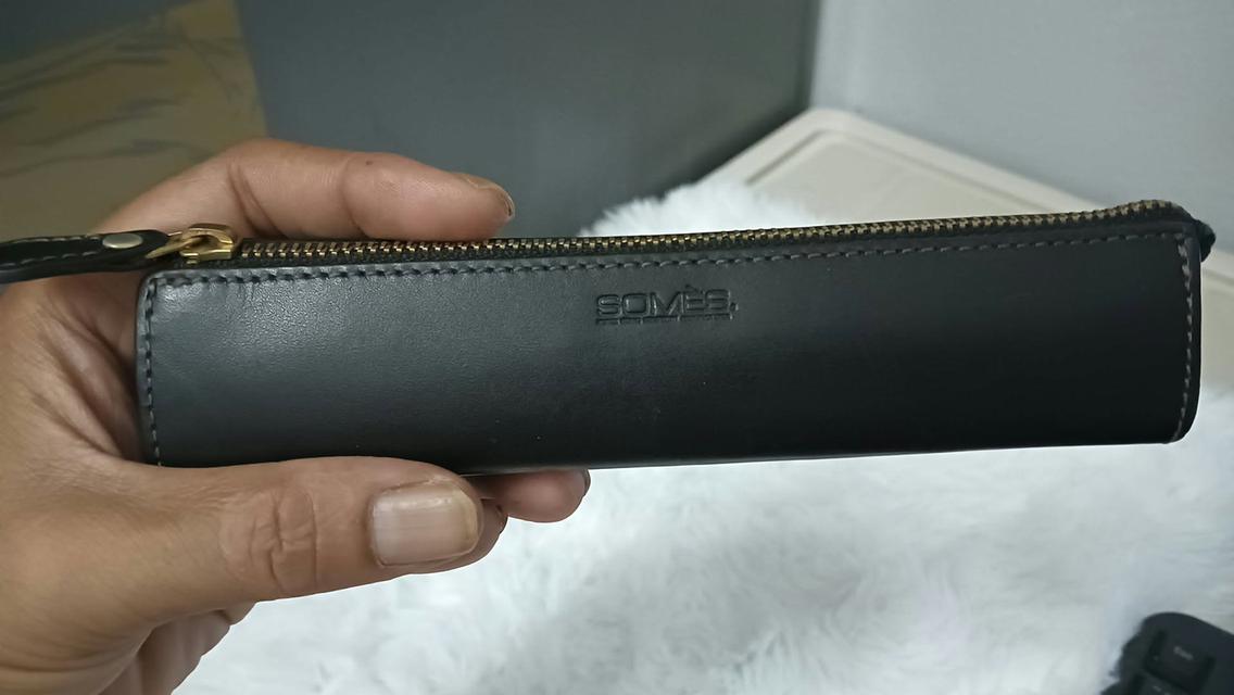 [ปล่อยงานแรร์ระดับ Luxury] กระเป๋าใส่ปากกาหนังแท้ SOMÈS Saddle Japan รูปที่ 3