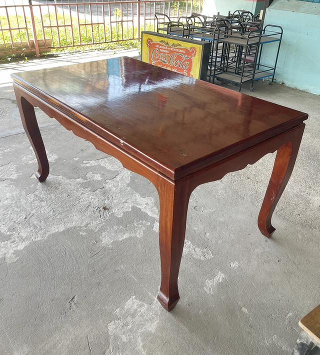 โต๊ะไม้ประดู่แผ่นเดียว โต๊ะรับประทานอาหาร ขนาดยาว150ซม 6