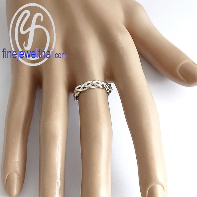 Finejewelthai แหวนคู่ แหวนสาน เงินแท้925 - R1389_9000 รูปที่ 5