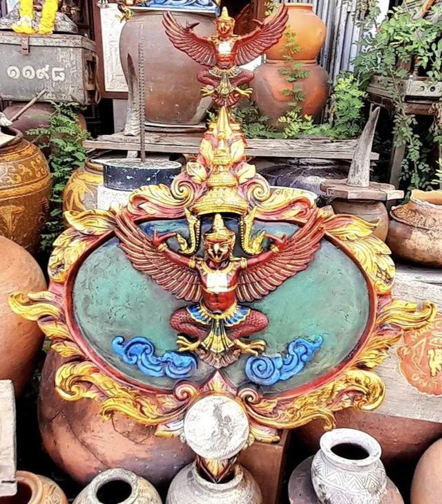 รูปหล่อพญาครุฑ ครุฑแขวนผนัง ขนาด100ซม 6