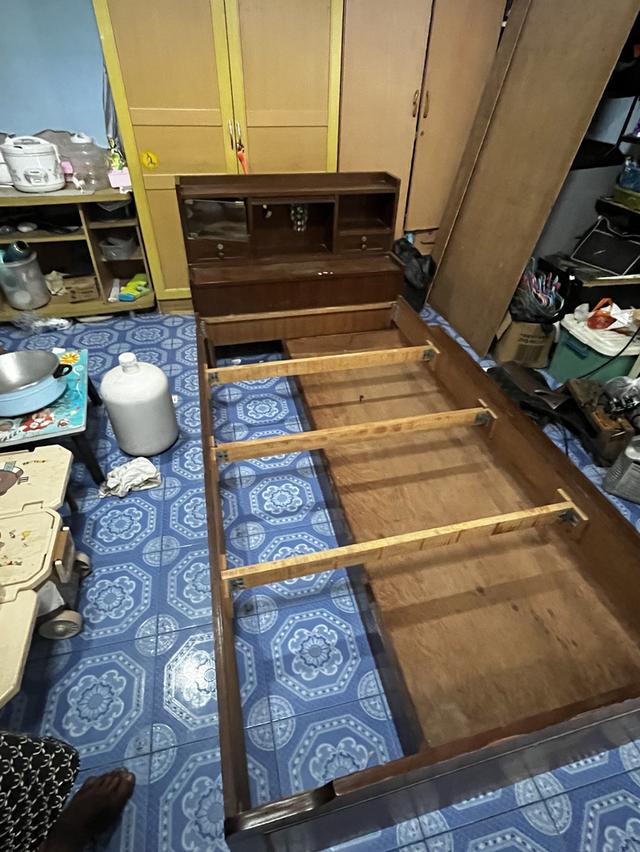 เตีรยงไม้ 2ชั้นต่ำ ข้างล่างดึงออกได้