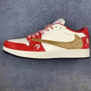 รองเท้าบาสเก็ตบอลทรงต่ำ Nike Air Jordan 1 x Travis Scott DIY จาก Nike รูปที่ 4