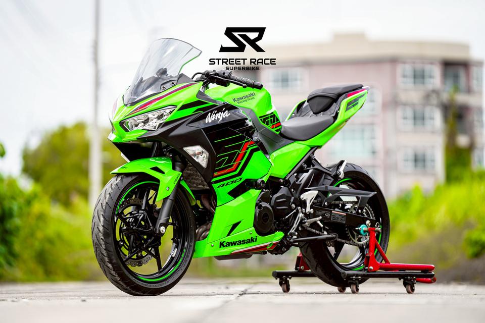 2024 Kawasaki Ninja 400 KRT ปี 2024 สีเขียวดำ 🏍️ สวย เดิมแท้ ไมล์น้อย พร้อมขี่! ✅ ไมล์เพียง 7,xxx กม. เท่านั้น จะออกมือ1 ดูคันนี้ก่อน!! 8