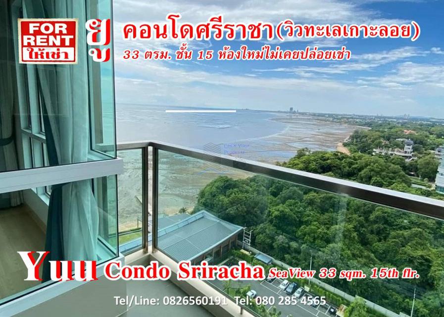 ให้เช่า คอนโด Yuu Condo for Rent ยู 33 ตรม. ห้องใหม่ วิวทะเลเกาะลอย