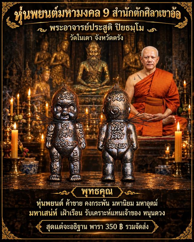 หุ่นพยนต์ มหามงคล 9 สำนักตักศิลาเขาอ้อ