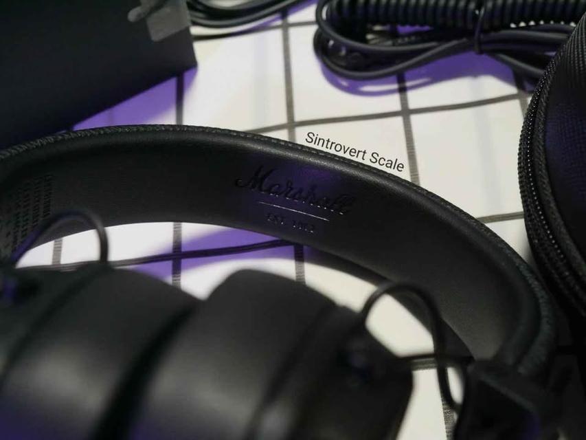 หูฟัง Marshall major iv Bluetooth 🎧 สีดำ มีกล่อง✨ของอยู่กรุงเทพนัดรับได้ หรือส่งแมสได้ สภาพนางฟ้า💯 รูปที่ 2