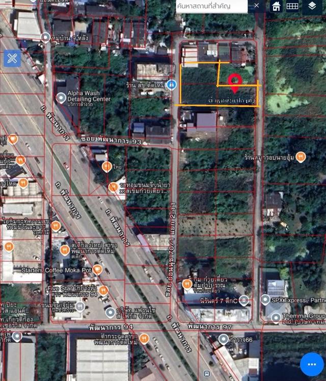 ให้เช่า ที่ดิน  281 ตรว ที่ถมแล้ว ใกล้กับหมู่บ้าน THE CITY พัฒนาการ พัฒนาการตัดใหม่ ซ.95 1
