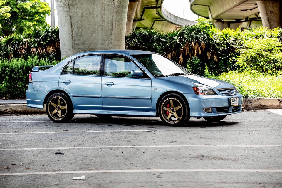 Honda Civic Dm 1.7 สีฟ้า เดิมสวย หายาก ปี 2004  4