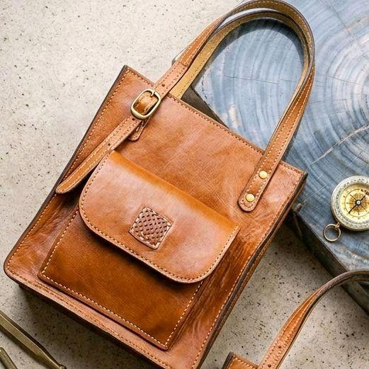กระเป๋าหนังแท้งานแฮนด์เมด