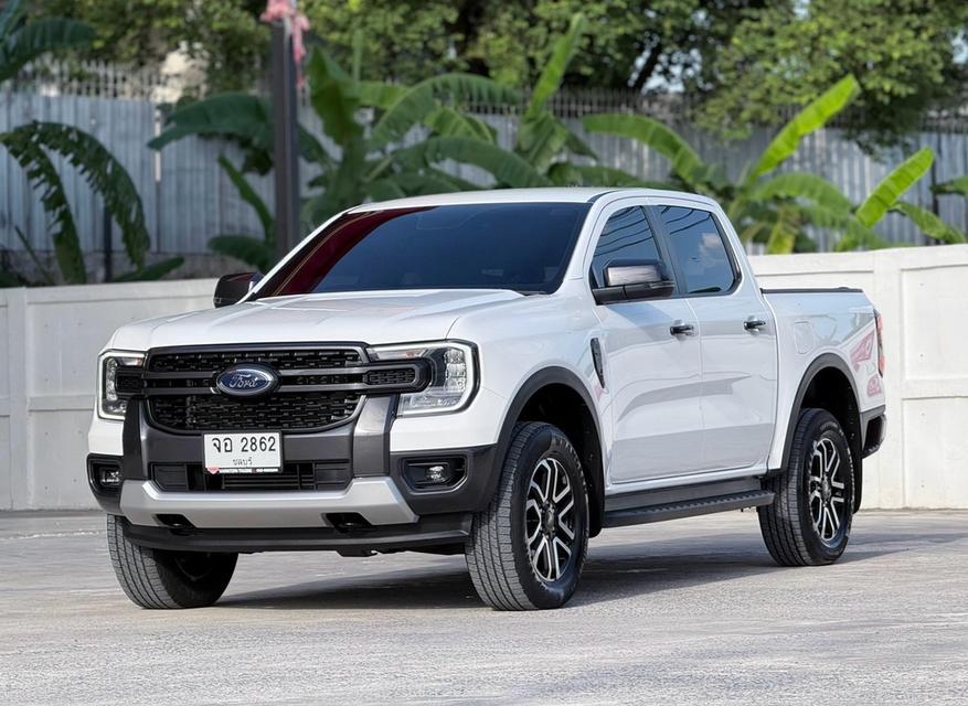FORD RANGER, 2.0 SPORT 2WD ปี 2023 โฉม HI-RIDER DOUBLE CAB เกียร์ออโต้ สีขาว
