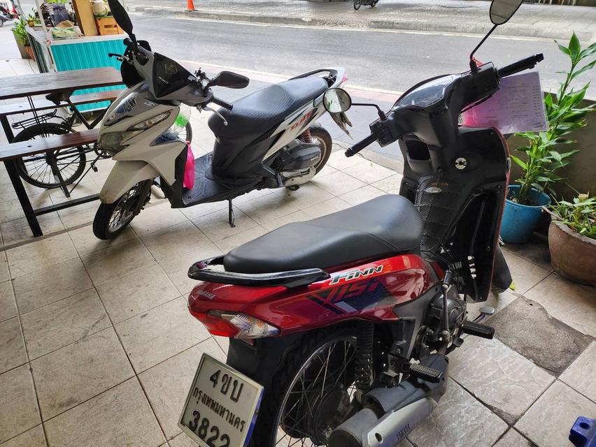 Yamaha Finn 115 cc ทะเบียน ม.น. 65 รถสีแดง 3