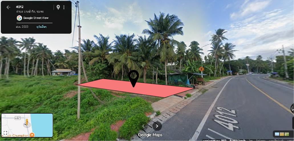 ที่ดินทำเลดี ใกล้ทะเลเพียง 100 เมตร จังหวัดชุมพร 2