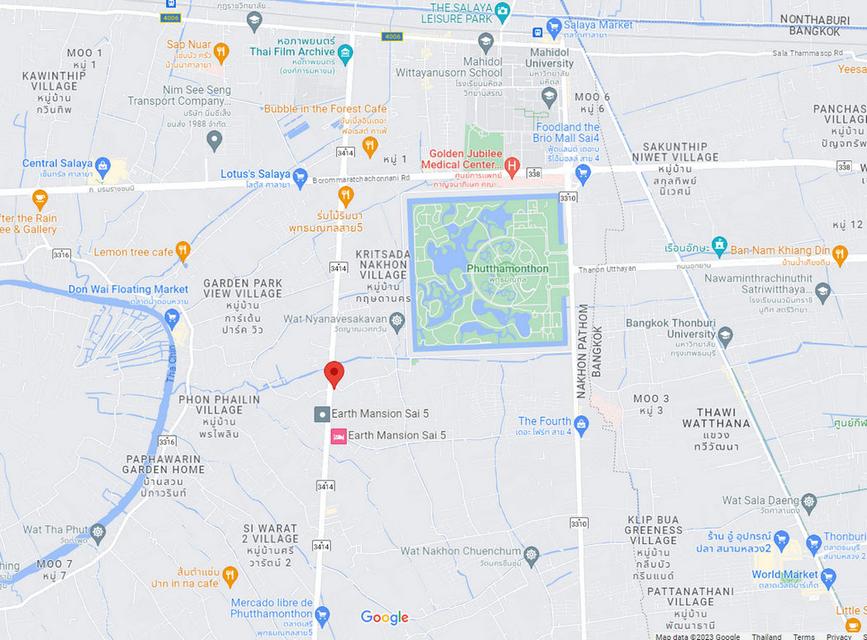 ขายที่ดินพุทธมณฑล สาย 5 ศาลายา สามพราน นครปฐม เนื้อที่ 21 ไร่ หน้ากว้างติดถนนใหญ่ 200 เมตร ใกล้เซ็นทรัล ศาลายา 3