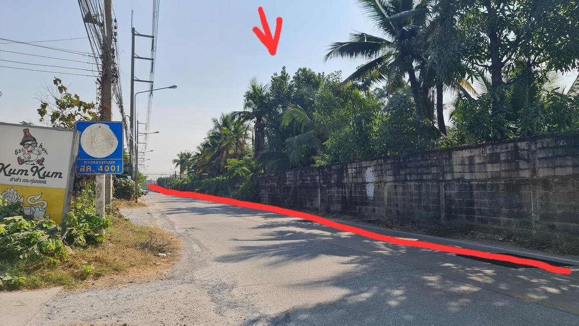 ขายที่ดินเปล่า ถมแล้ว อ.กระทุ่มแบน จ.สมุทรสาคร 5 ไร่ 3 งาน 27 ตร.วา 3