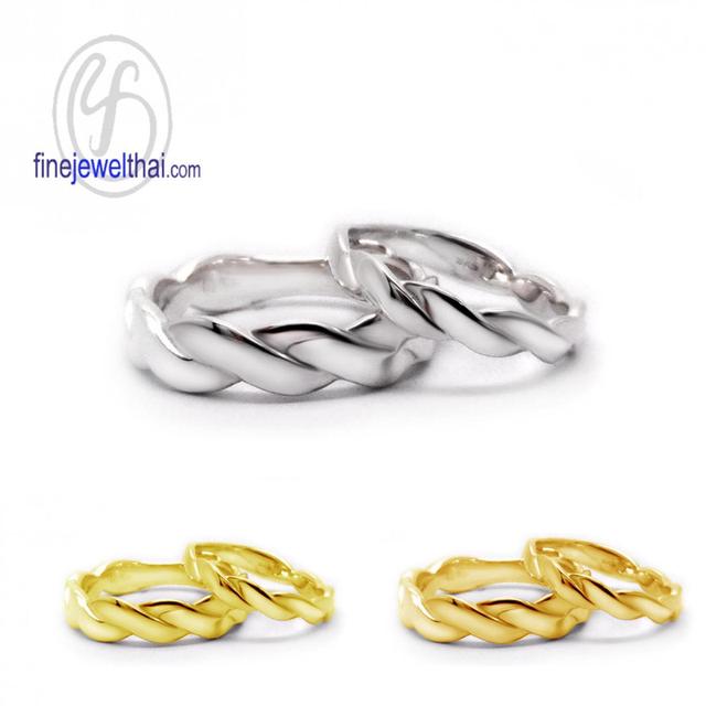 Finejewelthai แหวนคู่รักสำหรับคนรุ่นใหม่ ดีไซน์มินิมอล มีเอกลักษณ์ R1279_8000