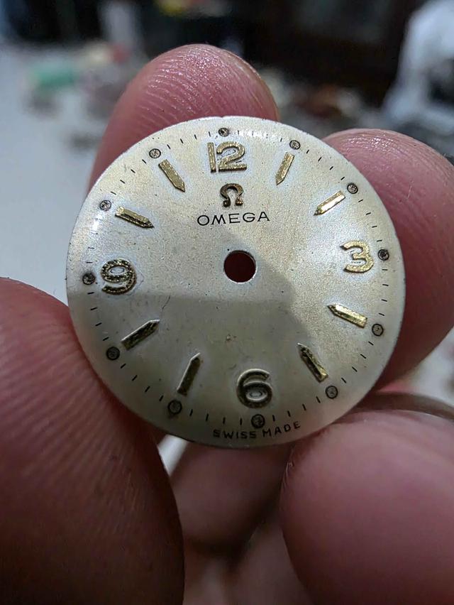 A.อะไหล่ หน้าปัด นาฬิกา OMEGA โอเมก้า WATCH FACE ของเก่าเก็บ สวยหายาก รุ่นเก่า ขายตามสภาพ พร้อมส่ง