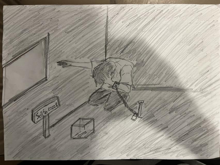 ภาพวาด“การดิ้นรนครั้งสุดท้ายของหมาจนตรอก”