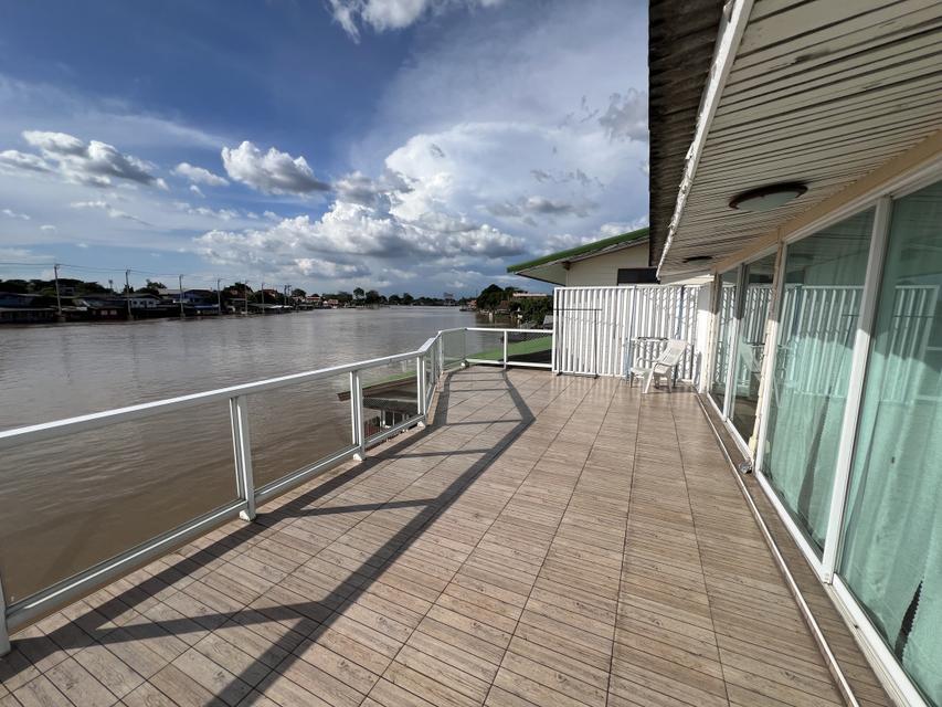 ให้เช่าบ้าน 2ชั้น ติดแม่น้ำเจ้าพระยา บรรยากาศดี วิวเจดีย์เอียง ปากเกร็ด 1