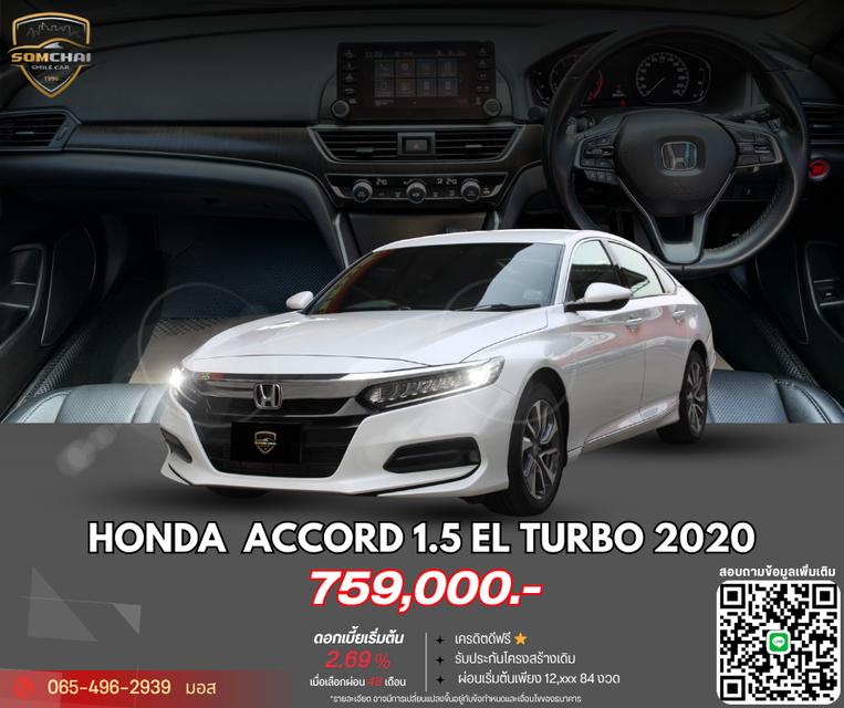 2020 HONDA ACCORD 1.5 EL TURBO