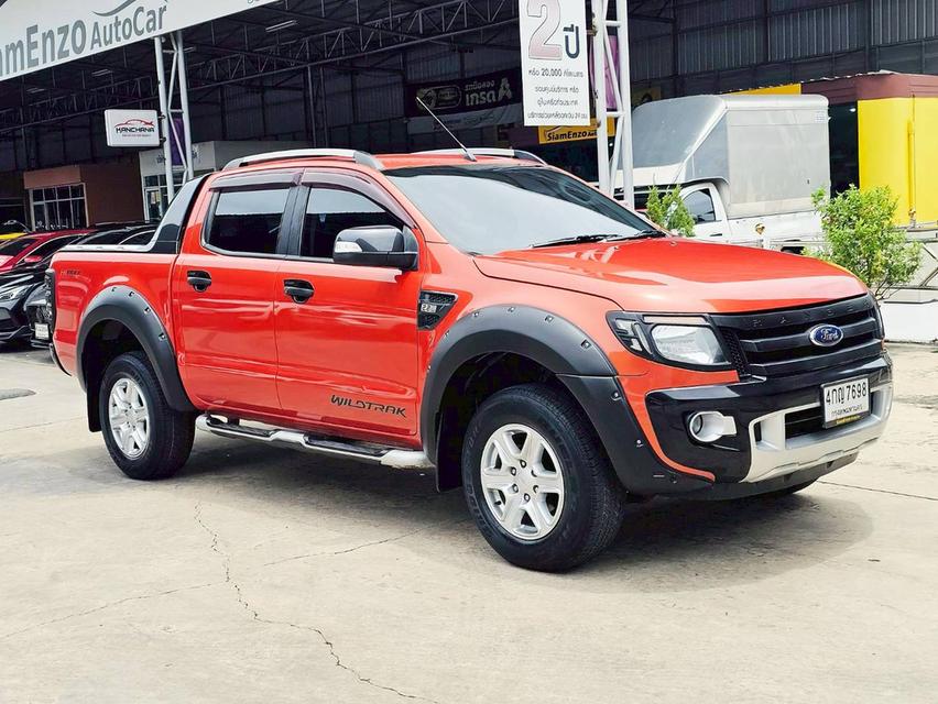 รหัสรถ SEZ7698 Ford Ranger 4 ประตู 2.2 Wildtrak Hi-Rider เกียร์ ออโต้ สี ส้ม ปี 2015 18