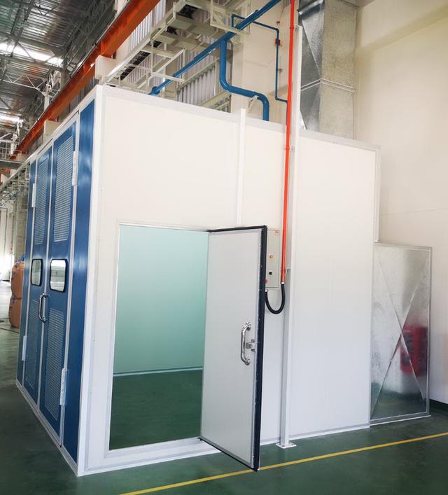 รับออกแบบขายติดตั้ง ห้องพ่นสีเฟอร์นิเจอร์ ห้องพ่นอบสีรถขนาดใหญ่ ห้องพ่นอบสีรถมอเตอร์ไซด์ ห้องพ่นสีม่านน้ำ ห้องพ่นสีฟิลเตอร์ บูธพ่นสีม่านน้ำ ห้องพ่นสี รูปที่ 11