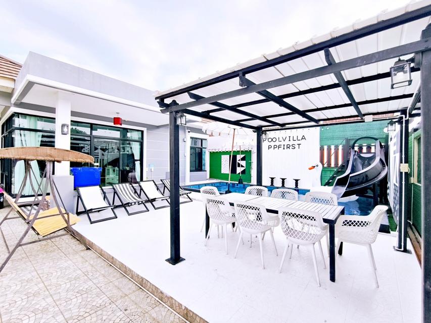 ขายบ้านเดี่ยว 100 ตรว. พร้อมเฟอร์นิเจอร์และสระว่ายน้ำส่วนตัว ราคาถูกกว่าจนตกใจ 1