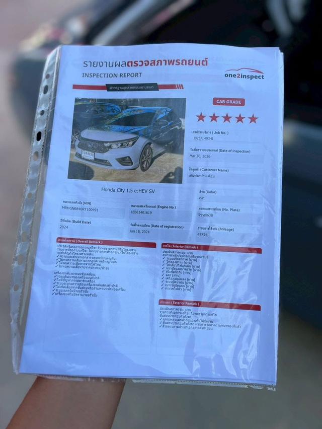 Honda City 1.5SV e:hev ปี24 รูปที่ 8