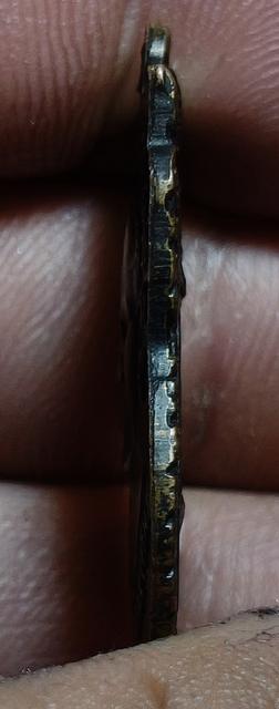 พระเหรียญหลวงปู่ทวด พิมพ์เอามา รุ่น 3 เนื้อทองแดงรมดำ