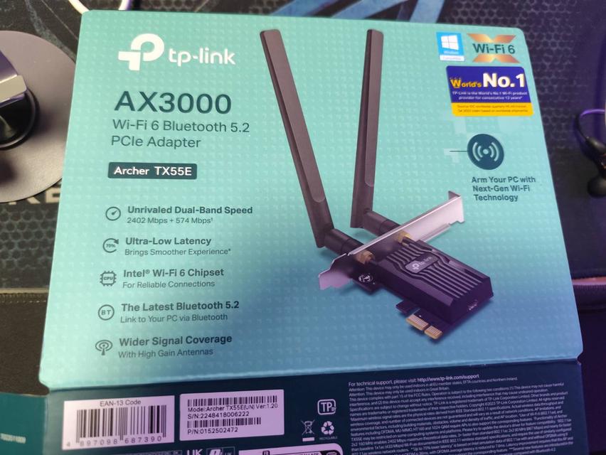 WiFi 6 + Bluetooth 5.2 PCI Express