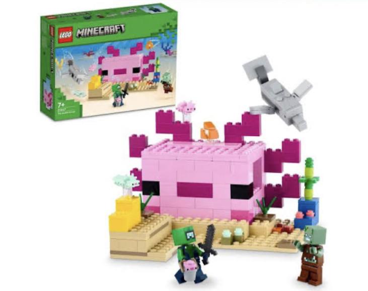 LEGO รุ่น Minecraft The Axolotl House Building Toy Set