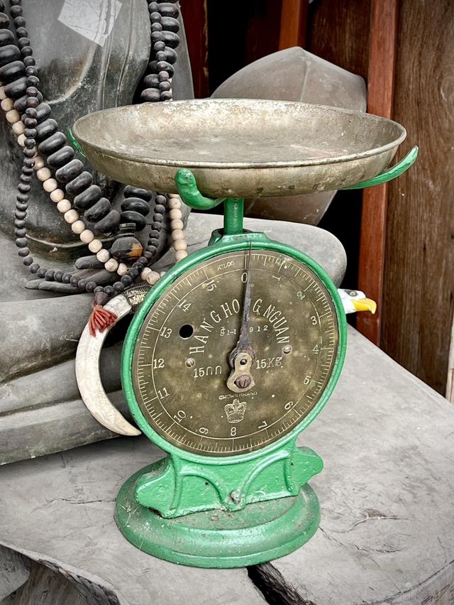 กิโลโบราณ ตาชั่งโบราณ เครื่องชั่งโบราณ ตั้งพื้น ขนาดชั่ง15กิโล