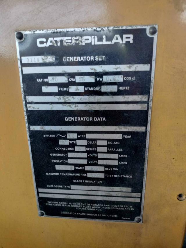 ขายเครื่องปั่นไฟ Caterpillar Generator 70kva 2