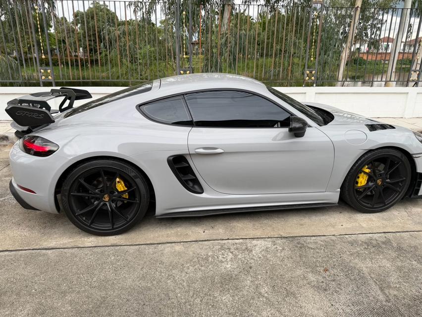 PORSCHE 718 CAYMAN 2.0 Turbo 2018 สีดำ WRAP สีเทา ชุดแต่ง GT4 RS รอบคัน รถสวยสุด ออฟชั่นล้น รูปที่ 16