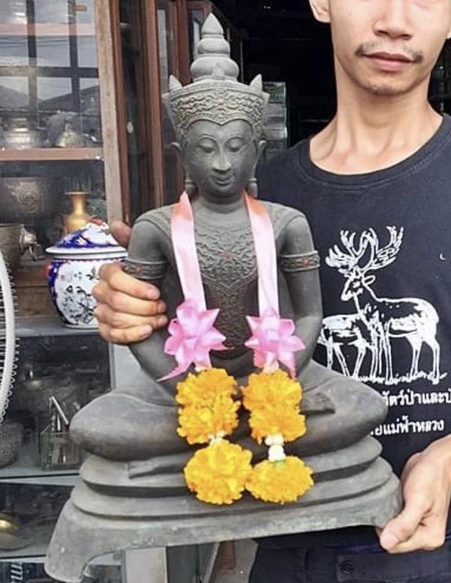 พระพุทธรูป พระบูชาอยุธยาทรงเครื่อง หน้าตัก12นิ้ว ปางสมาธิ ฐานตั้งสามขา 4